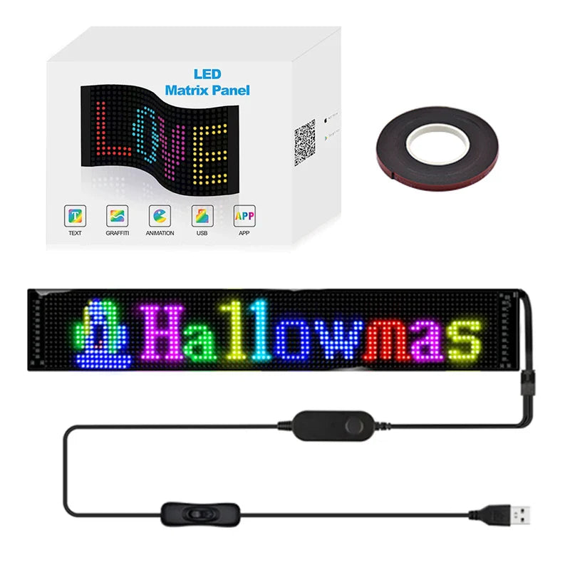 "Panel de Píxeles LED Matriz 🔥 USB 5V y Bluetooth 📲"