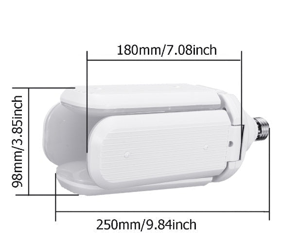 Ampolleta de luz con aspa de ventilador