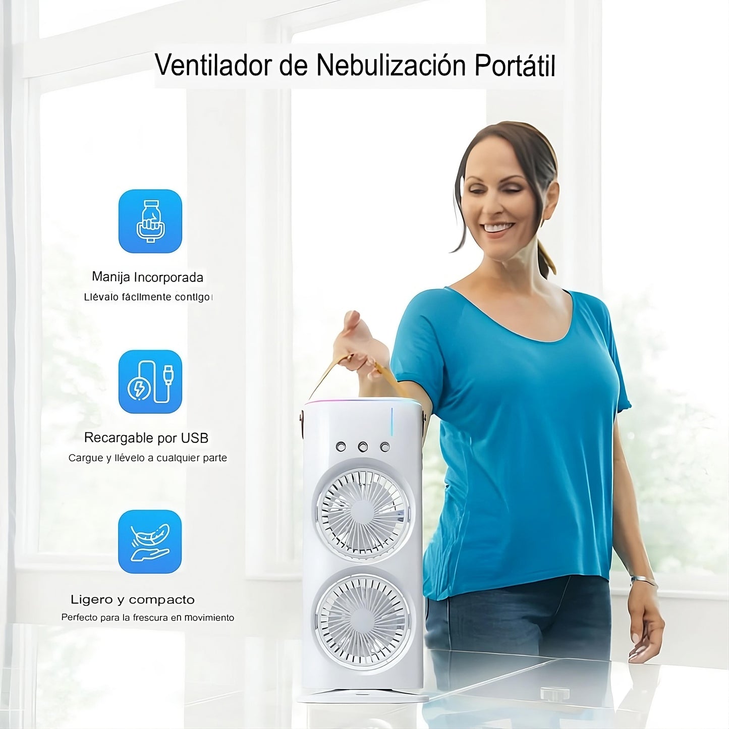 🌡️ Súper Ventilador para el Calor Extremo 💧